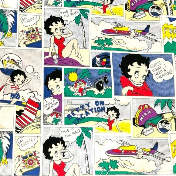 Betty Boop Scrubs Small Vacation. Betty Boop Print. - Picture 2 of 14